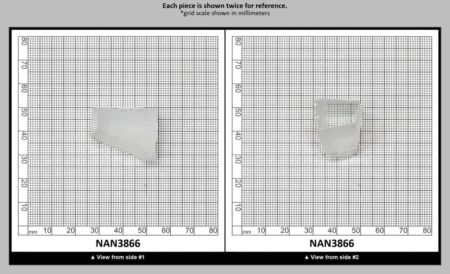 UV Reactive Nanosital #E-137 Lab Created Faceting Rough for Gem Cutting - Various Sizes : NAN3866