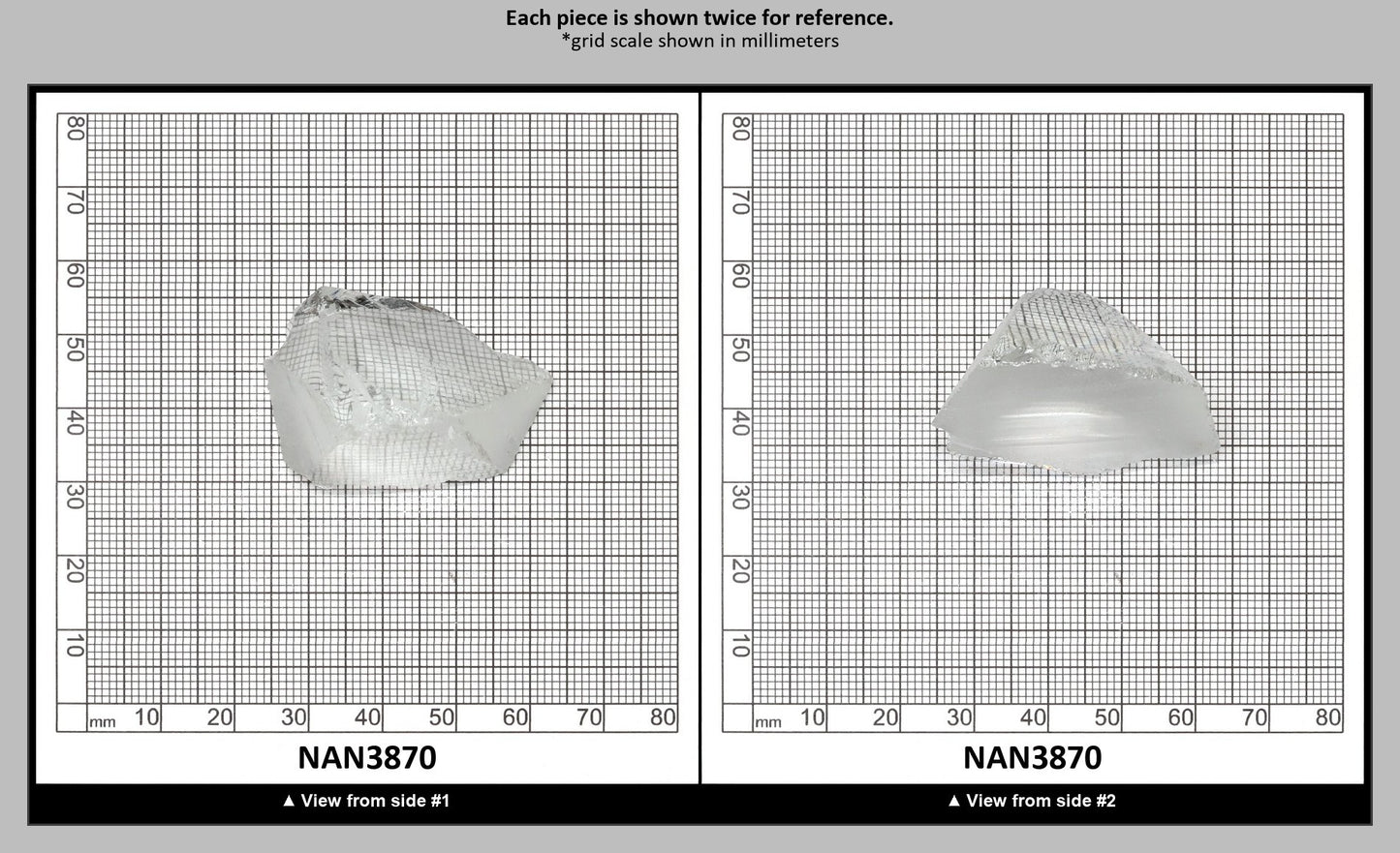 UV Reactive Nanosital #E-137 Lab Created Faceting Rough for Gem Cutting - Various Sizes : NAN3870