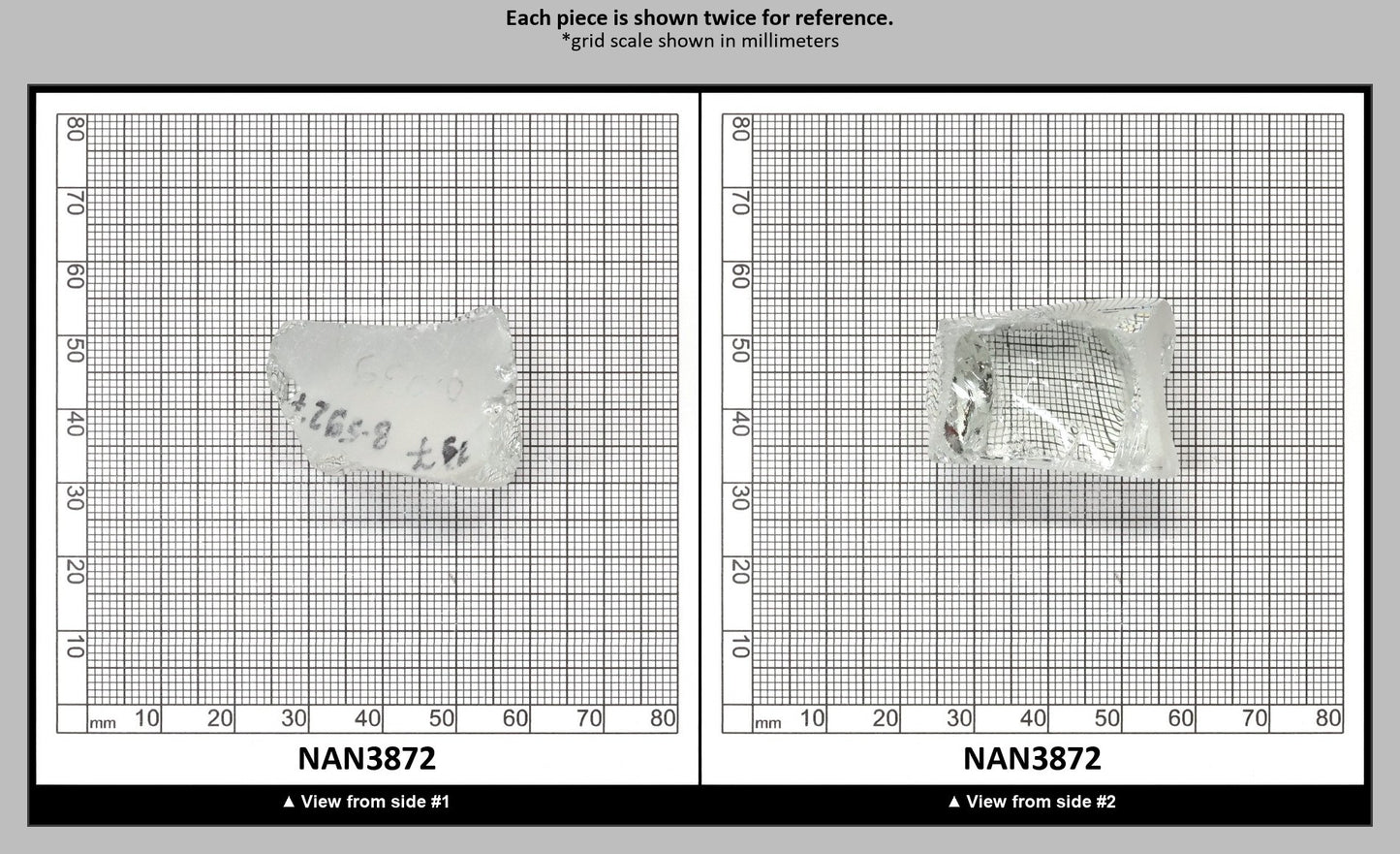 UV Reactive Nanosital #E-137 Lab Created Faceting Rough for Gem Cutting - Various Sizes : NAN3872