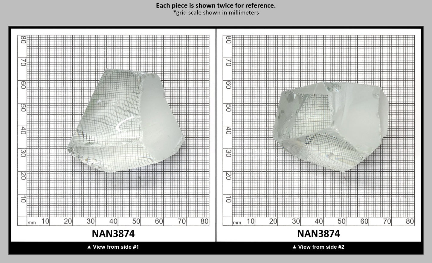 UV Reactive Nanosital #E-137 Lab Created Faceting Rough for Gem Cutting - Various Sizes : NAN3874