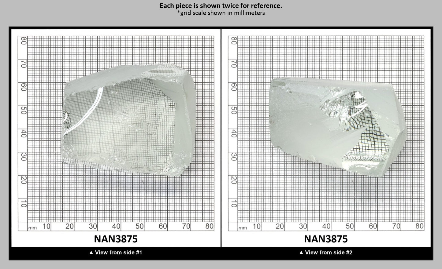 UV Reactive Nanosital #E-137 Lab Created Faceting Rough for Gem Cutting - Various Sizes : NAN3875
