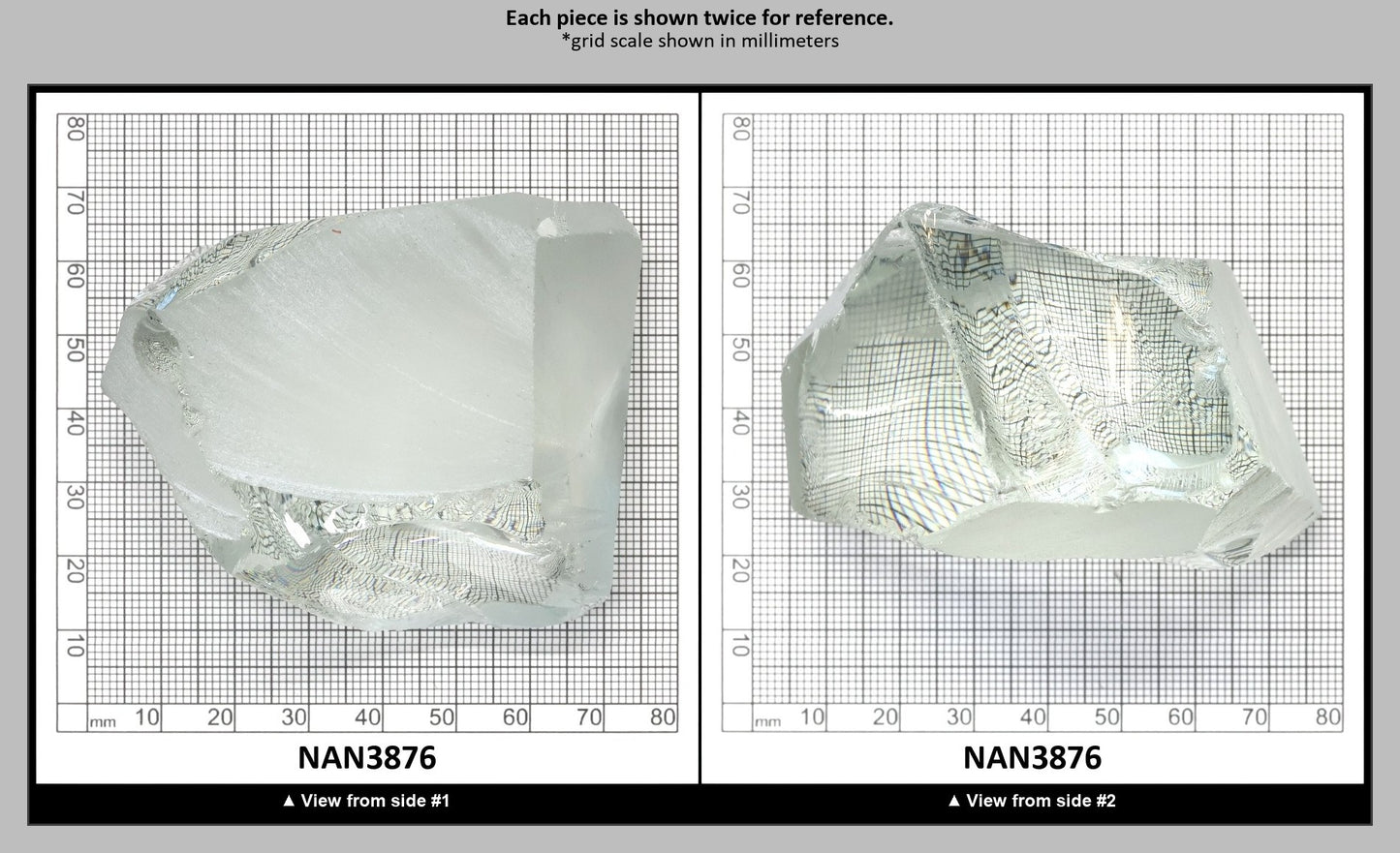 UV Reactive Nanosital #E-137 Lab Created Faceting Rough for Gem Cutting - Various Sizes : NAN3876