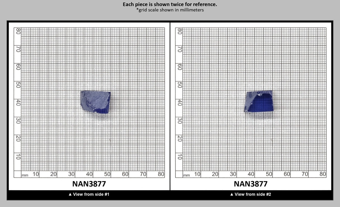 UV Reactive Nanosital #A-8002 Lab Created Faceting Rough for Gem Cutting - Various Sizes : NAN3877