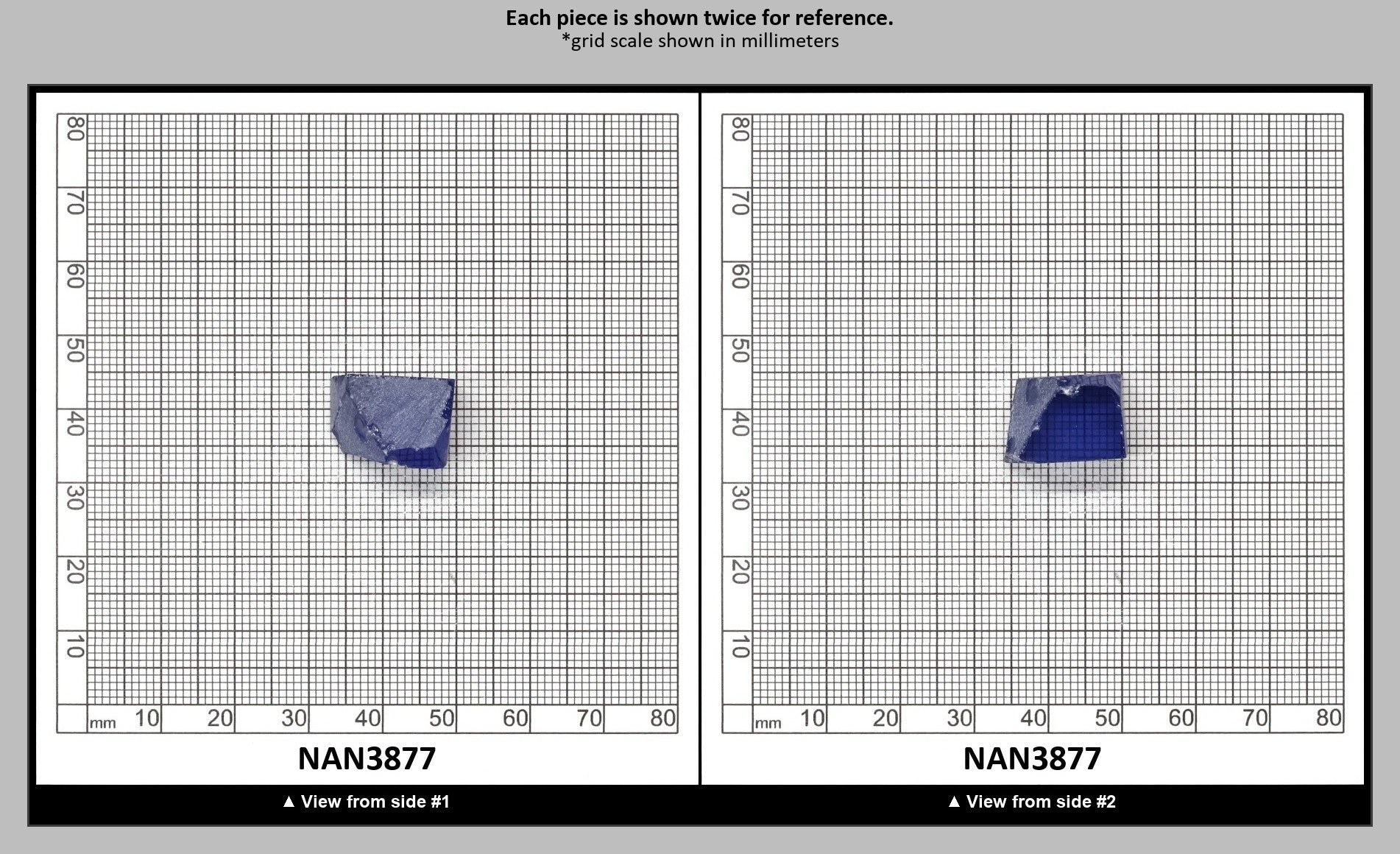 UV Reactive Nanosital #A-8002 Lab Created Faceting Rough for Gem Cutting - Various Sizes : NAN3877