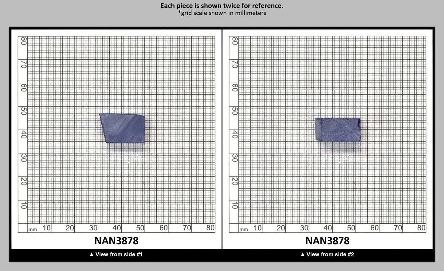 UV Reactive Nanosital #A-8002 Lab Created Faceting Rough for Gem Cutting - Various Sizes : NAN3878