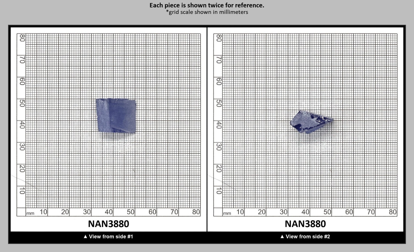 UV Reactive Nanosital #A-8002 Lab Created Faceting Rough for Gem Cutting - Various Sizes : NAN3880