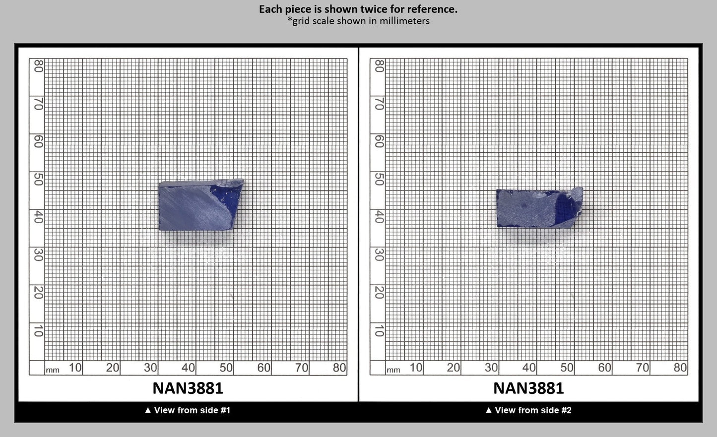 UV Reactive Nanosital #A-8002 Lab Created Faceting Rough for Gem Cutting - Various Sizes : NAN3881