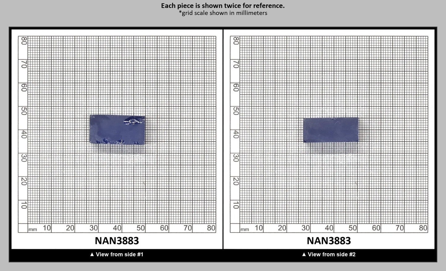 UV Reactive Nanosital #A-8002 Lab Created Faceting Rough for Gem Cutting - Various Sizes : NAN3883