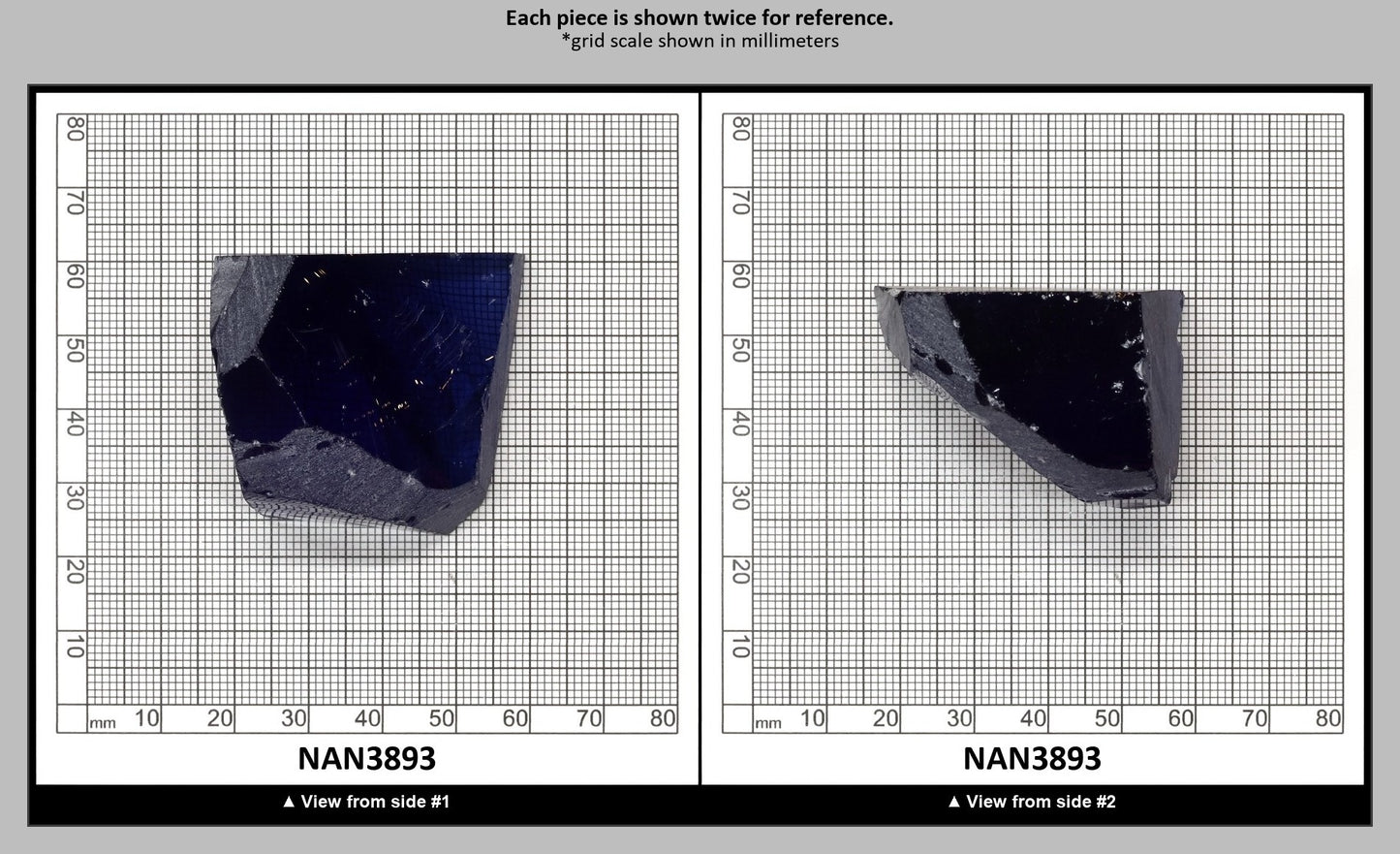 UV Reactive Nanosital #A-8002 Lab Created Faceting Rough for Gem Cutting - Various Sizes : NAN3893