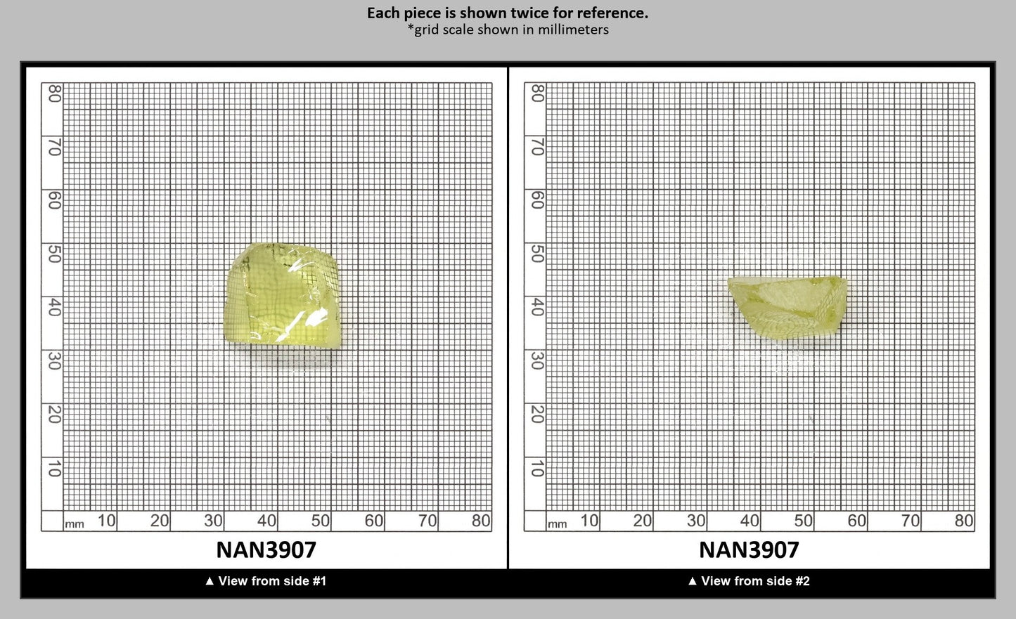 Nanosital Simulated Canary Yellow Citrine Lab Created Faceting Rough for Gem Cutting - #10 - Various Sizes : NAN3907