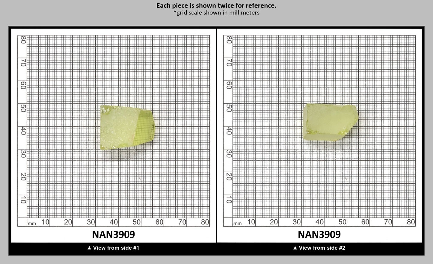 Nanosital Simulated Canary Yellow Citrine Lab Created Faceting Rough for Gem Cutting - #10 - Various Sizes : NAN3909