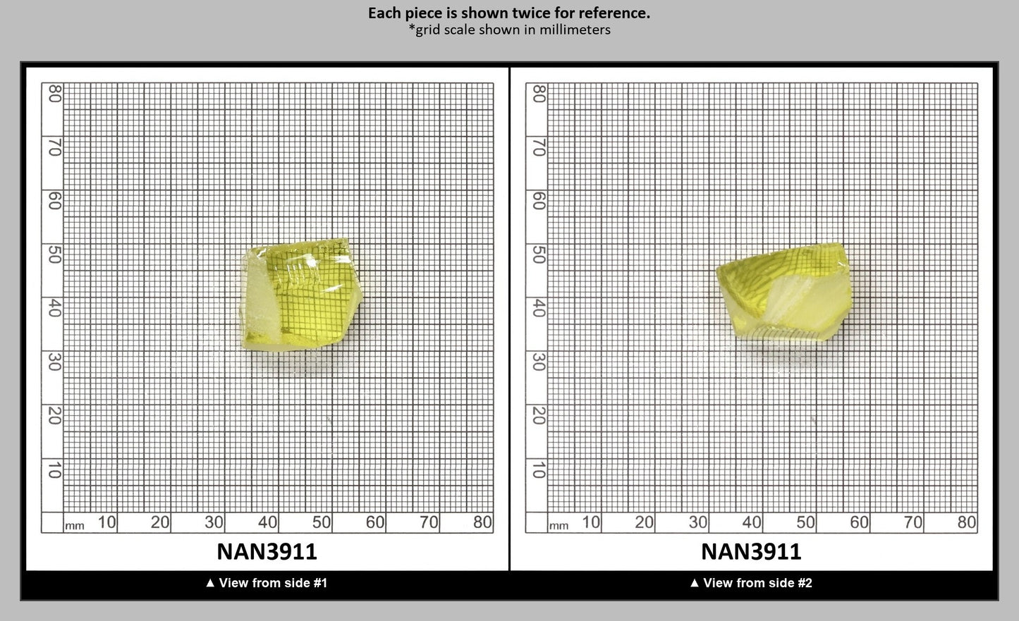 Nanosital Simulated Canary Yellow Citrine Lab Created Faceting Rough for Gem Cutting - #10 - Various Sizes : NAN3911