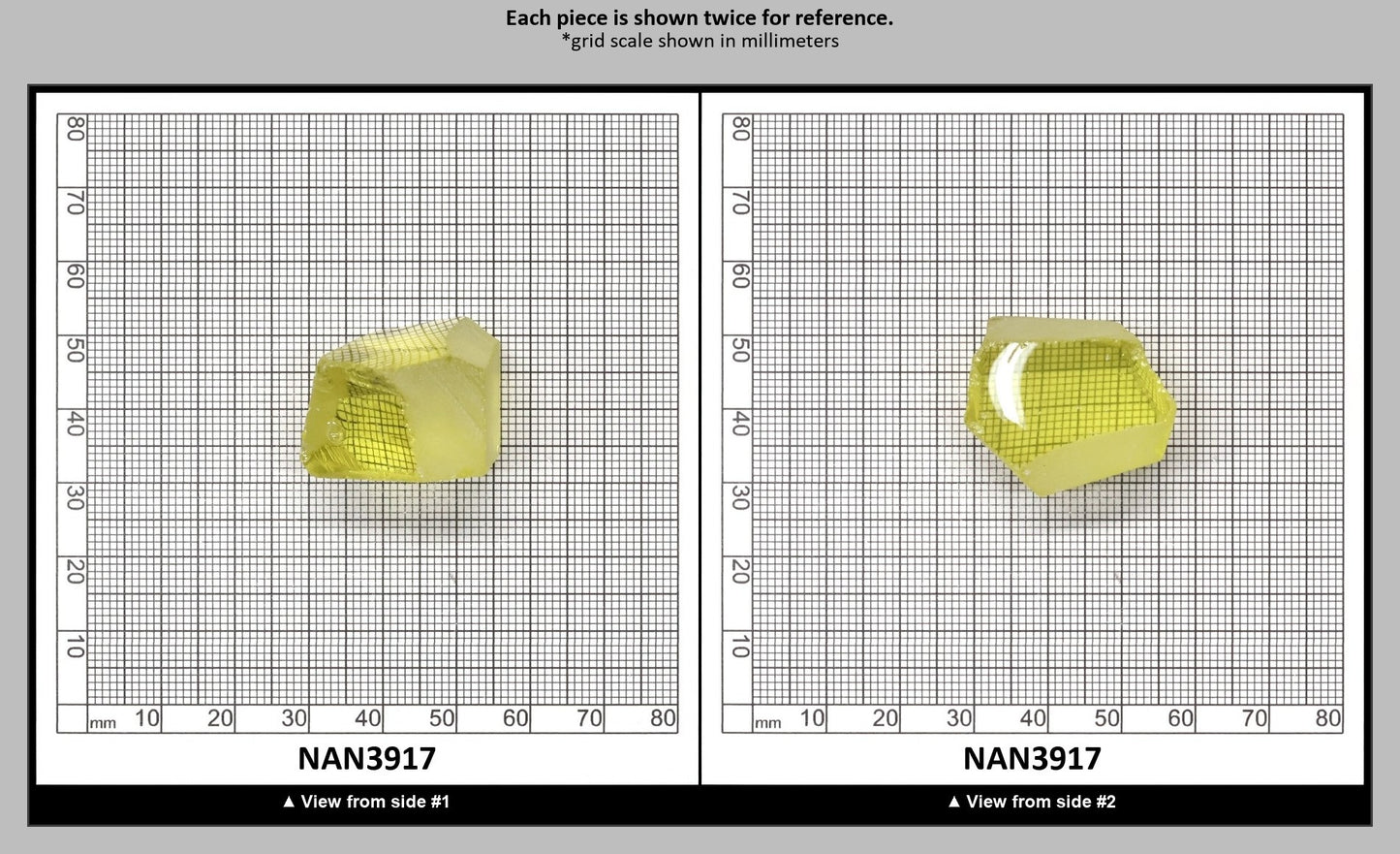 Nanosital Simulated Canary Yellow Citrine Lab Created Faceting Rough for Gem Cutting - #10 - Various Sizes : NAN3917