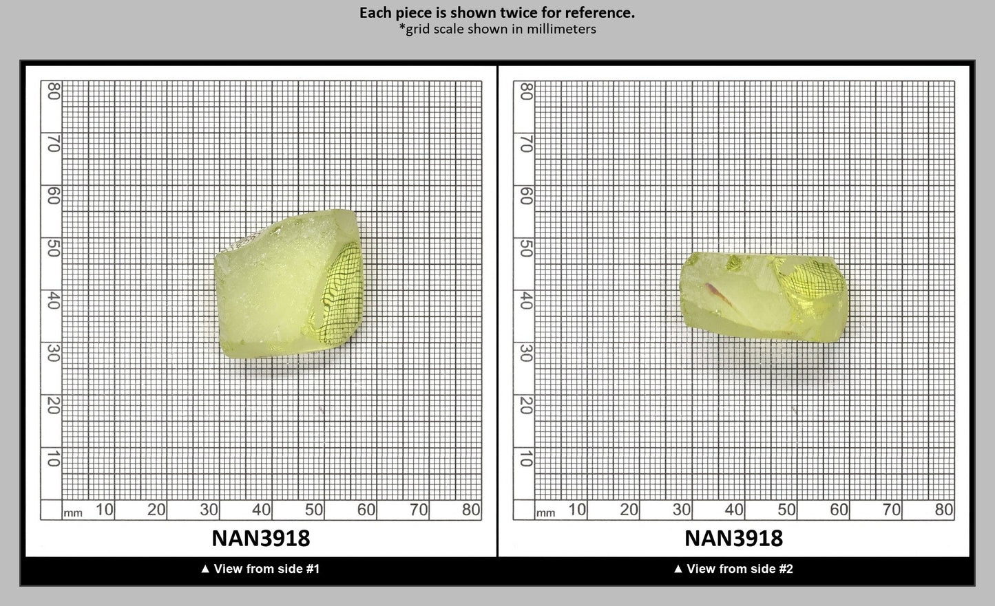 Nanosital Simulated Canary Yellow Citrine Lab Created Faceting Rough for Gem Cutting - #10 - Various Sizes : NAN3918