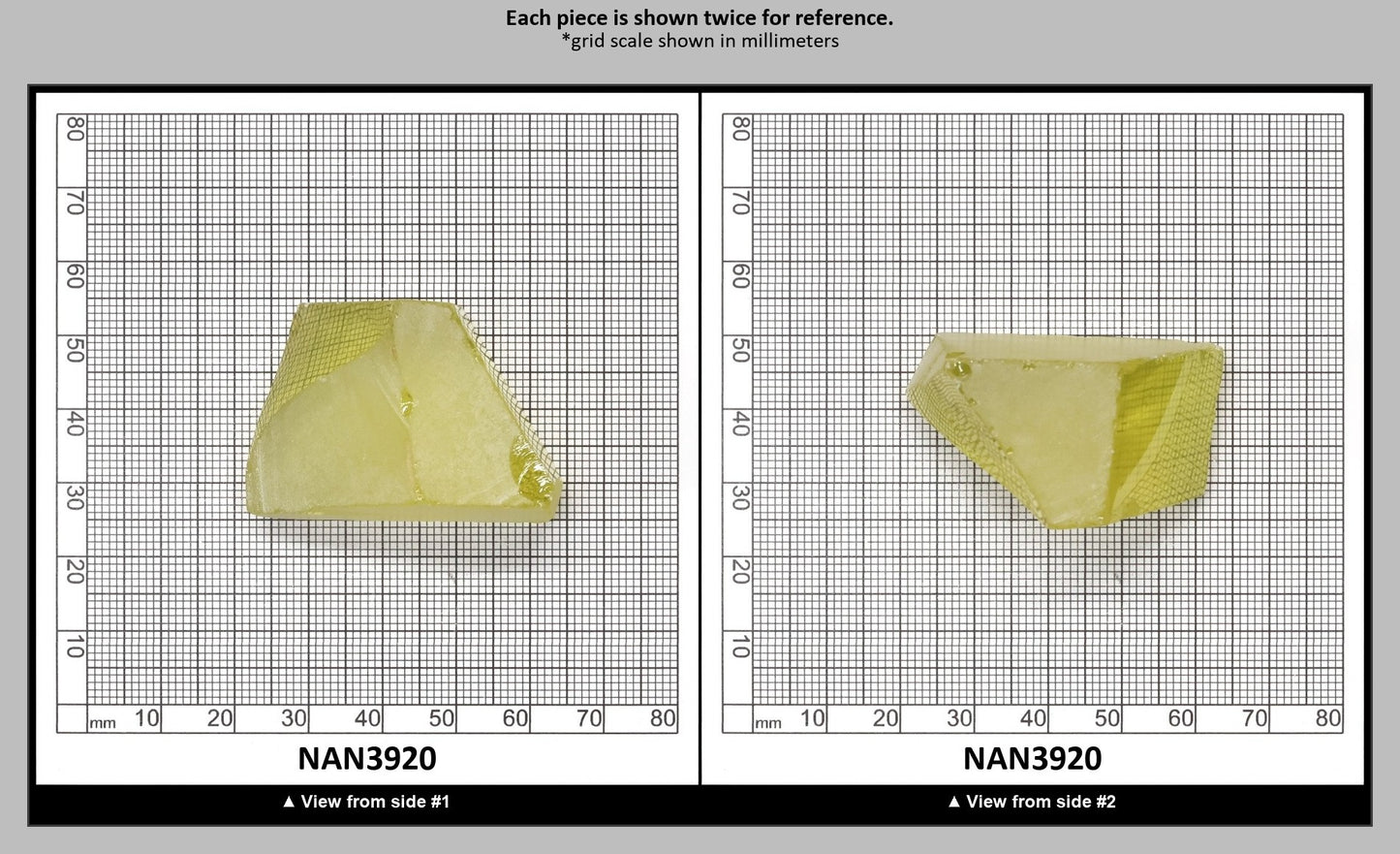Nanosital Simulated Canary Yellow Citrine Lab Created Faceting Rough for Gem Cutting - #10 - Various Sizes : NAN3920