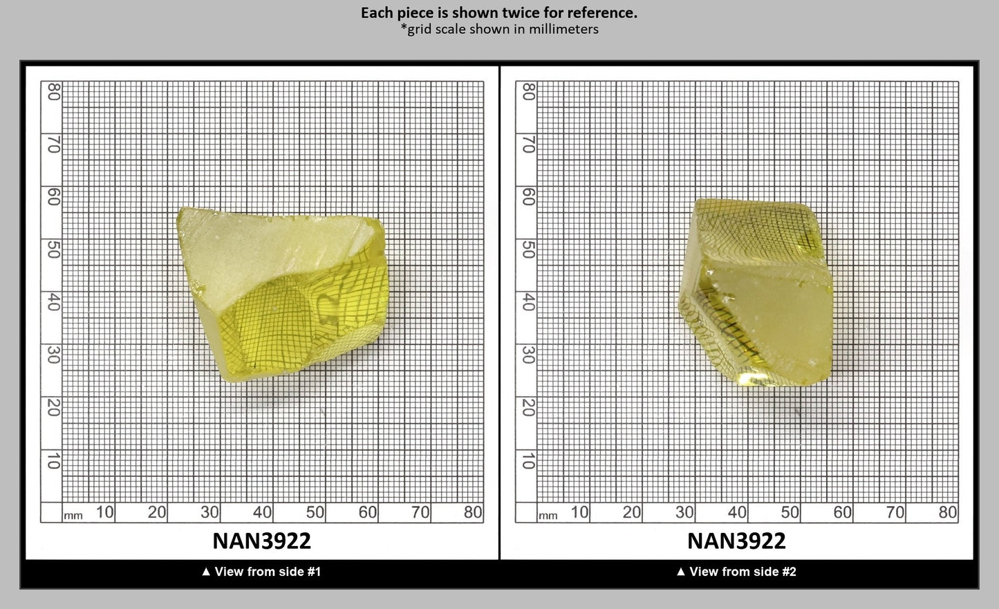 Nanosital Simulated Canary Yellow Citrine Lab Created Faceting Rough for Gem Cutting - #10 - Various Sizes : NAN3922