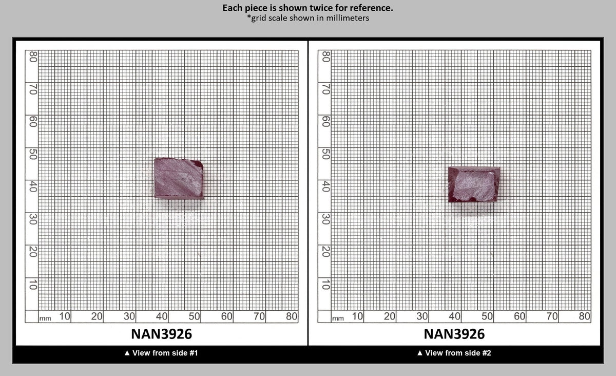 Nanosital Simulated Light Ruby (Included)  Lab Created Faceting Rough for Gem Cutting - #Z-249 - Various Sizes : NAN3926