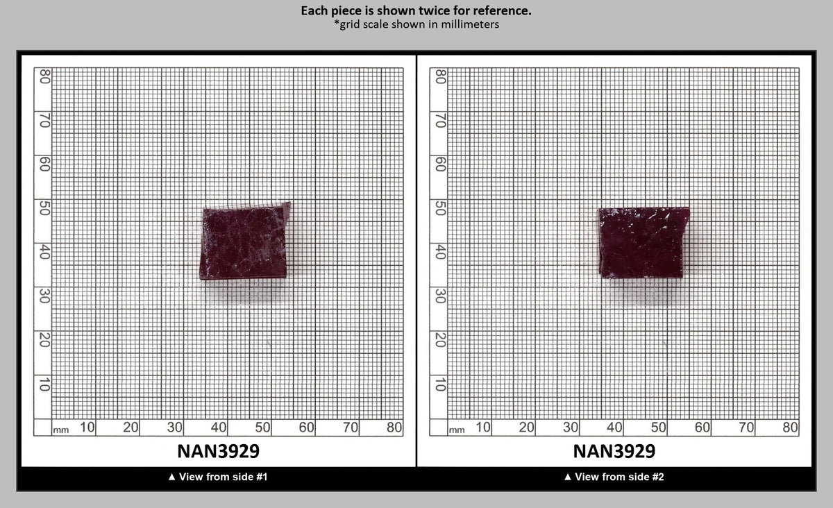 Nanosital Simulated Light Ruby (Included)  Lab Created Faceting Rough for Gem Cutting - #Z-249 - Various Sizes : NAN3929