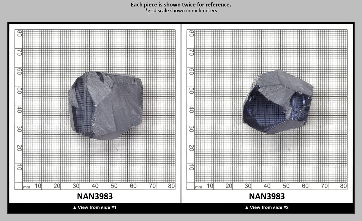 UV Reactive Nanosital #E-441 Lab Created Faceting Rough for Gem Cutting - Various Sizes : NAN3983