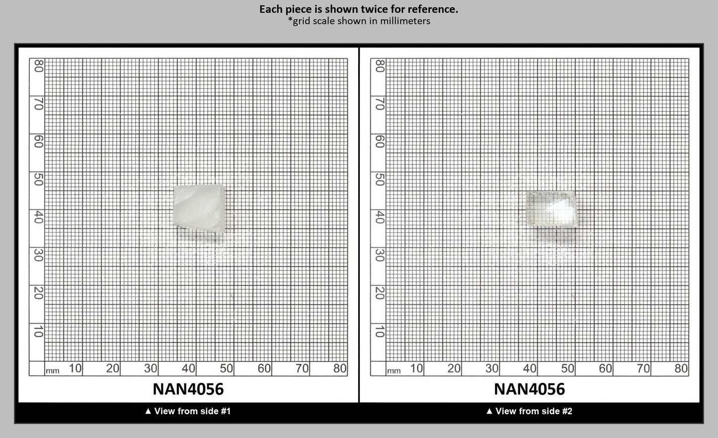 UV Reactive Nanosital #E-272 Lab Created Faceting Rough for Gem Cutting - Various Sizes : NAN4056