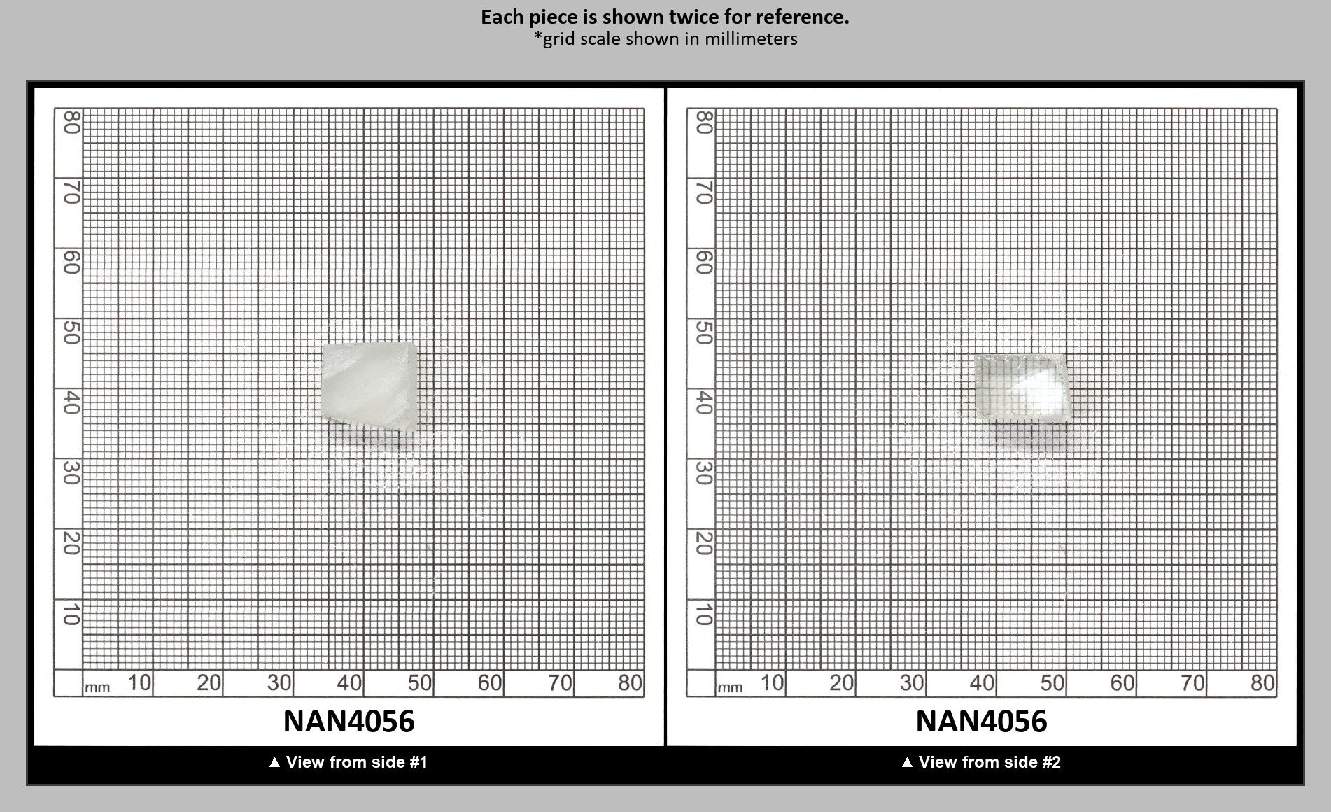 UV Reactive Nanosital #E-272 Lab Created Faceting Rough for Gem Cutting - Various Sizes : NAN4056