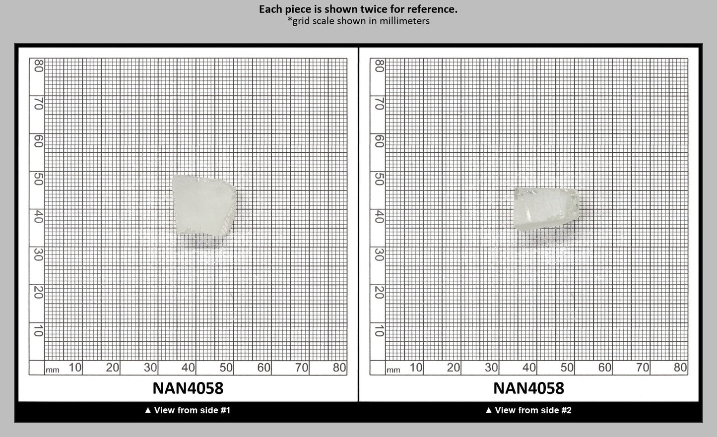 UV Reactive Nanosital #E-272 Lab Created Faceting Rough for Gem Cutting - Various Sizes : NAN4058