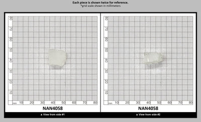 UV Reactive Nanosital #E-272 Lab Created Faceting Rough for Gem Cutting - Various Sizes : NAN4058