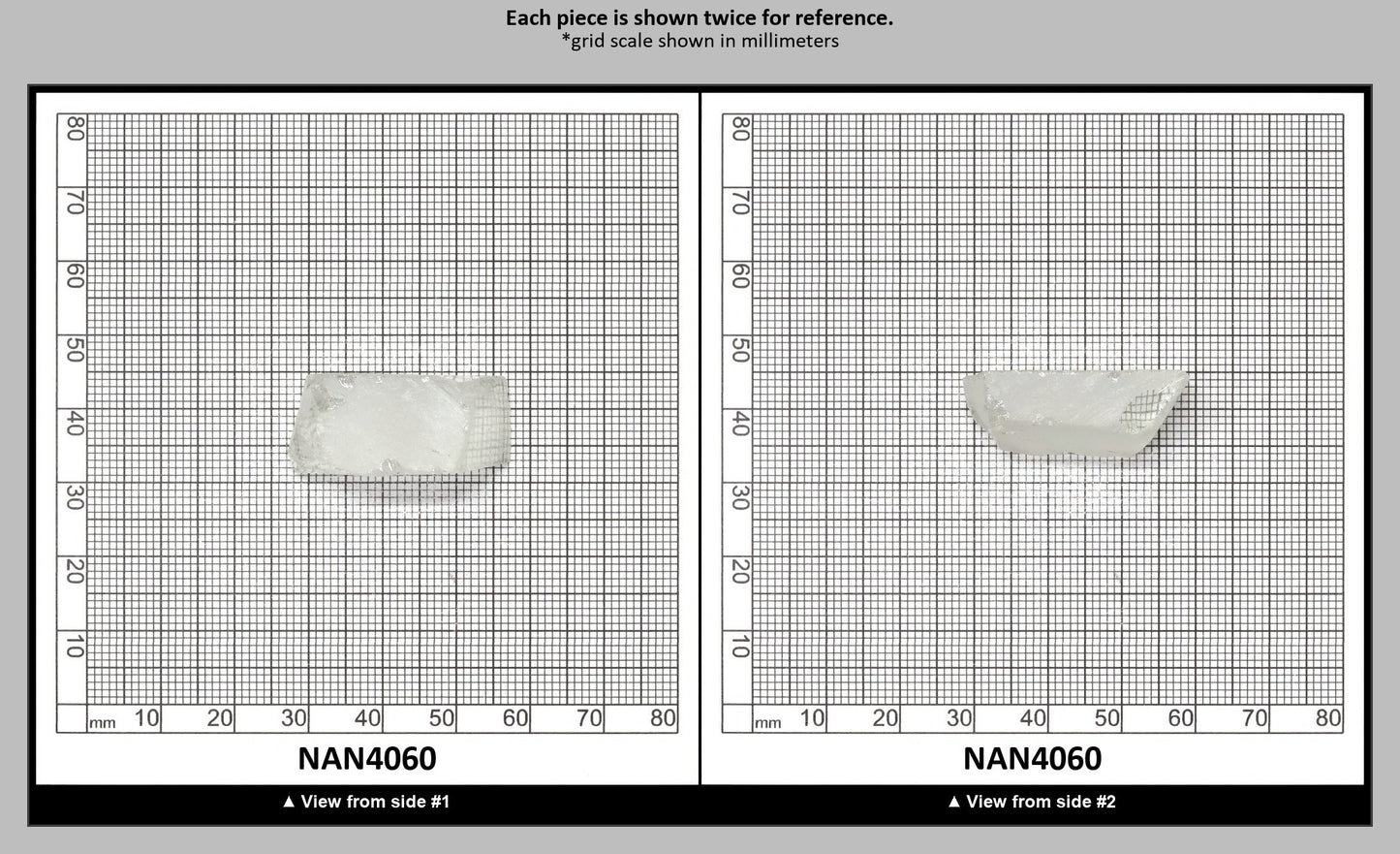 UV Reactive Nanosital #E-272 Lab Created Faceting Rough for Gem Cutting - Various Sizes : NAN4060