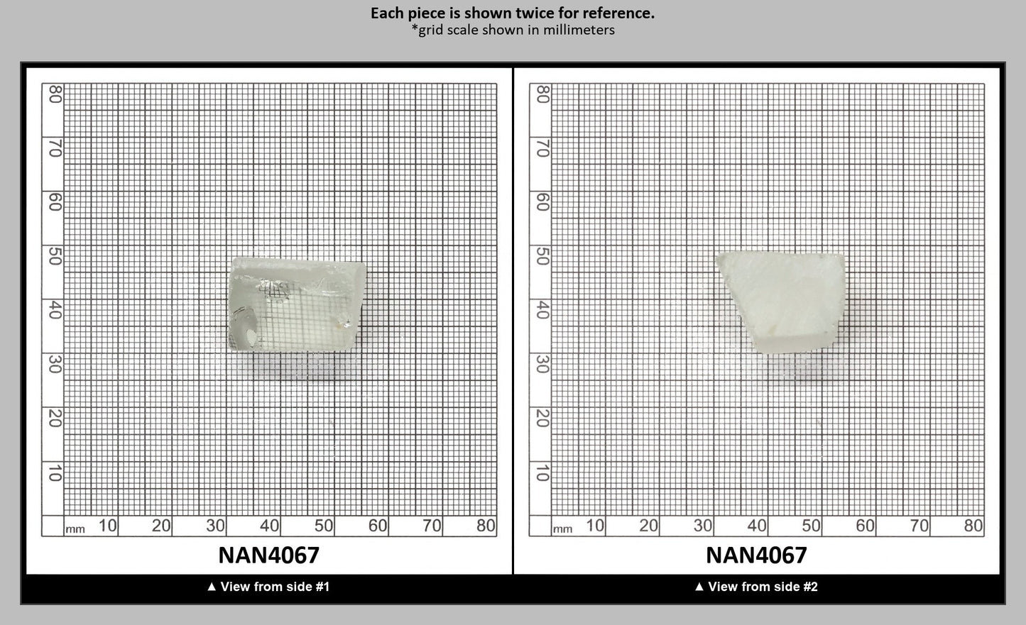 UV Reactive Nanosital #E-272 Lab Created Faceting Rough for Gem Cutting - Various Sizes : NAN4067