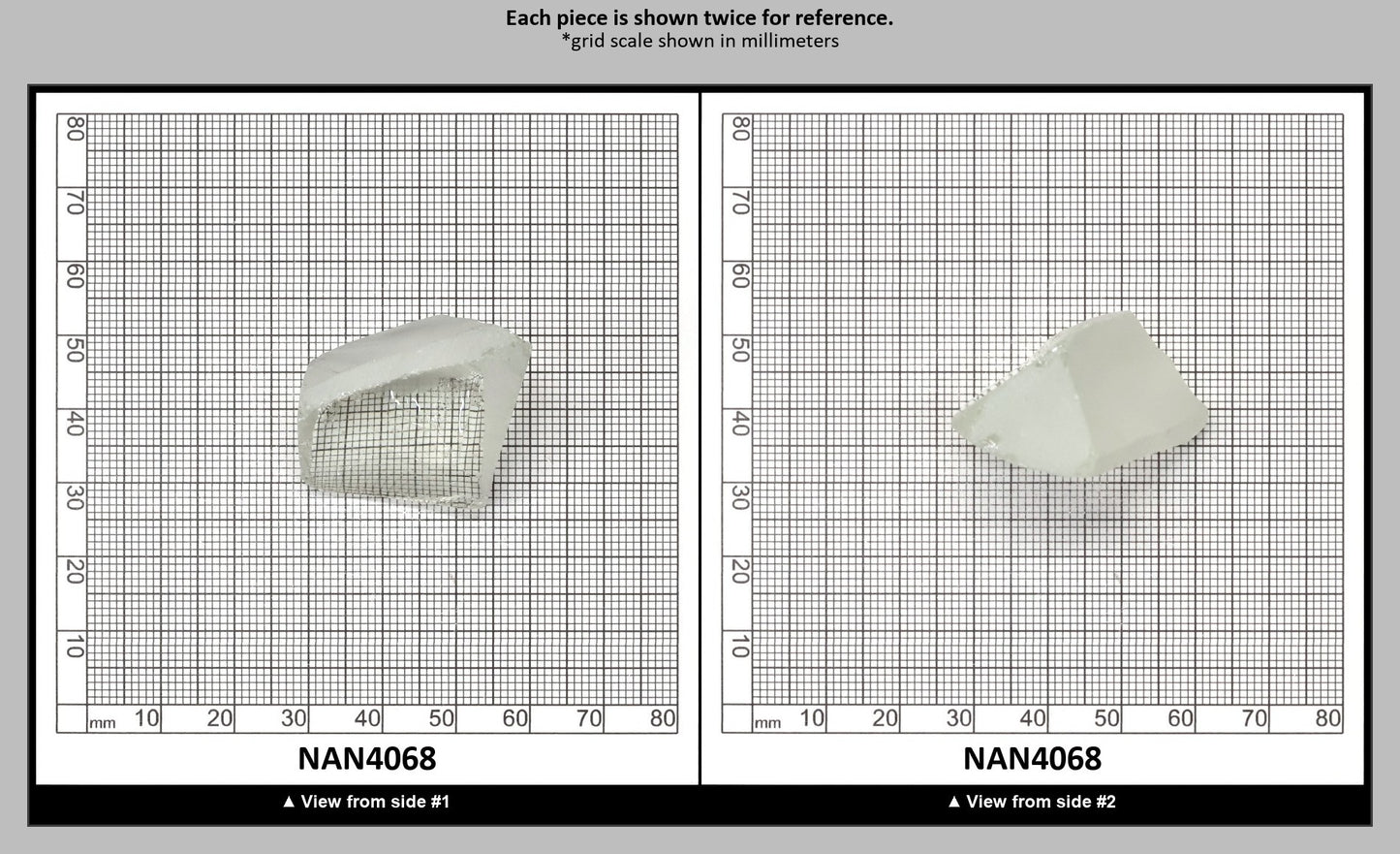 UV Reactive Nanosital #E-272 Lab Created Faceting Rough for Gem Cutting - Various Sizes : NAN4068