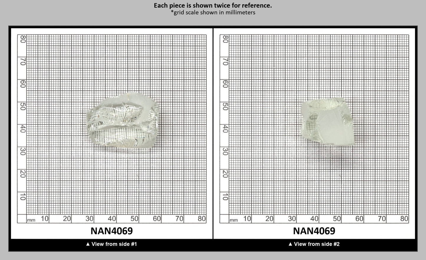 UV Reactive Nanosital #E-272 Lab Created Faceting Rough for Gem Cutting - Various Sizes : NAN4069