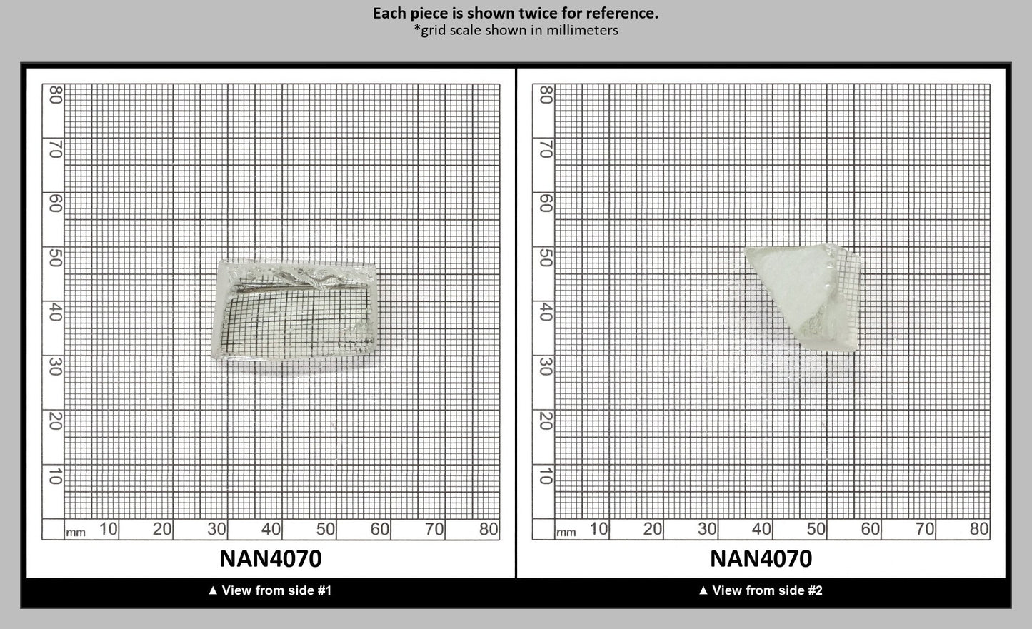 UV Reactive Nanosital #E-272 Lab Created Faceting Rough for Gem Cutting - Various Sizes : NAN4070