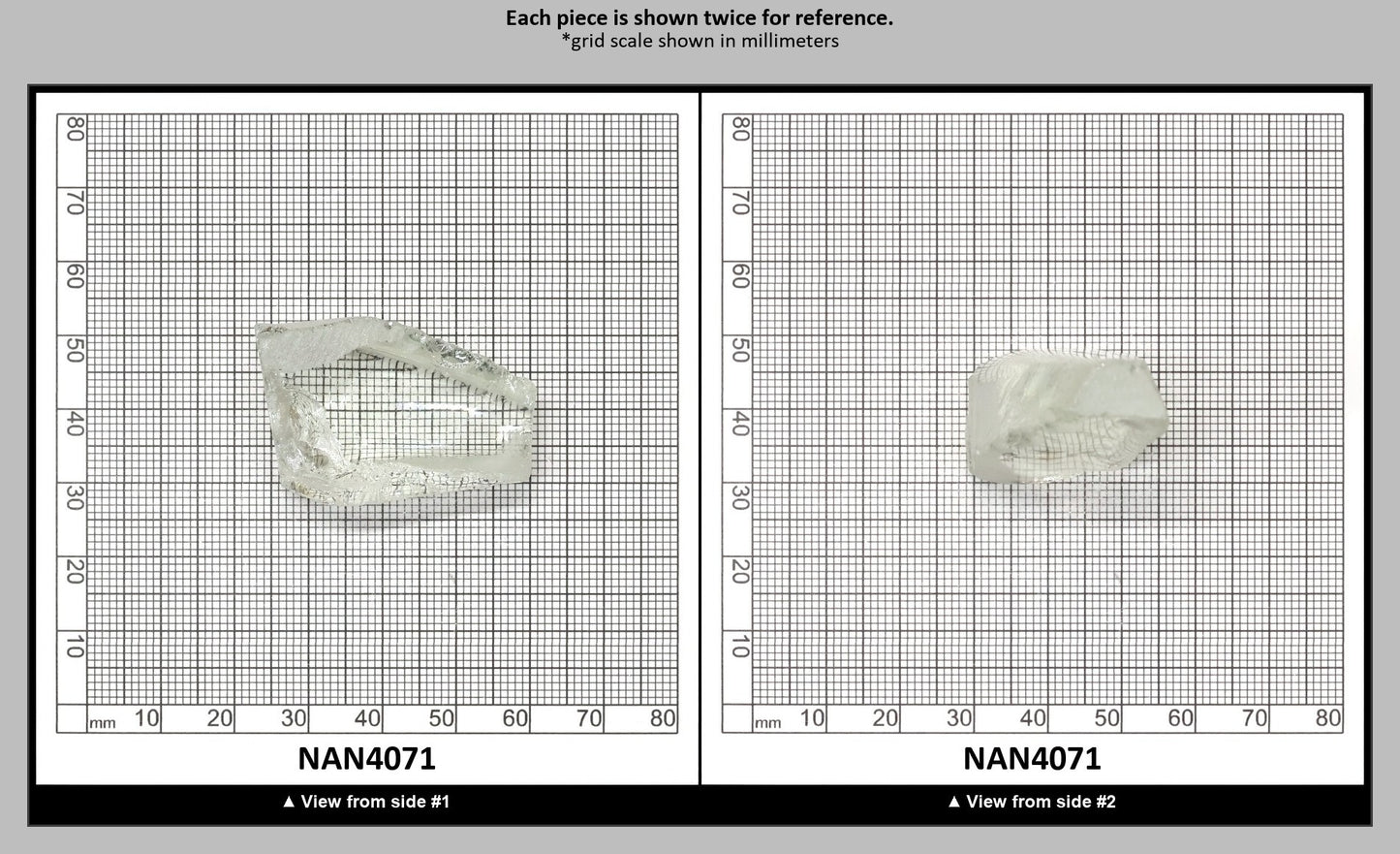 UV Reactive Nanosital #E-272 Lab Created Faceting Rough for Gem Cutting - Various Sizes : NAN4071
