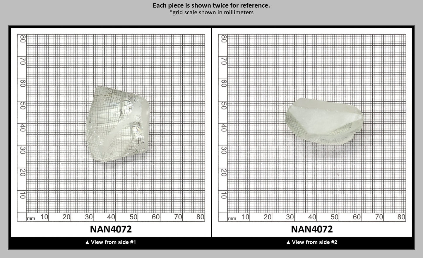 UV Reactive Nanosital #E-272 Lab Created Faceting Rough for Gem Cutting - Various Sizes : NAN4072