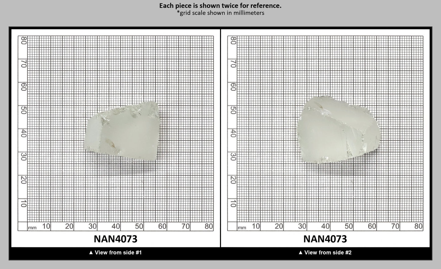 UV Reactive Nanosital #E-272 Lab Created Faceting Rough for Gem Cutting - Various Sizes : NAN4073