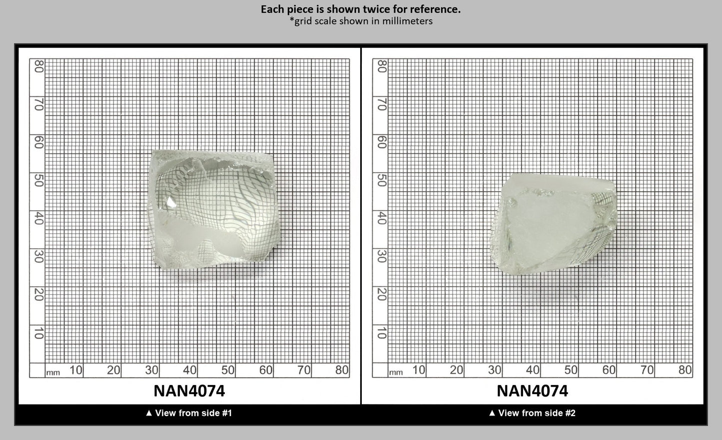 UV Reactive Nanosital #E-272 Lab Created Faceting Rough for Gem Cutting - Various Sizes : NAN4074