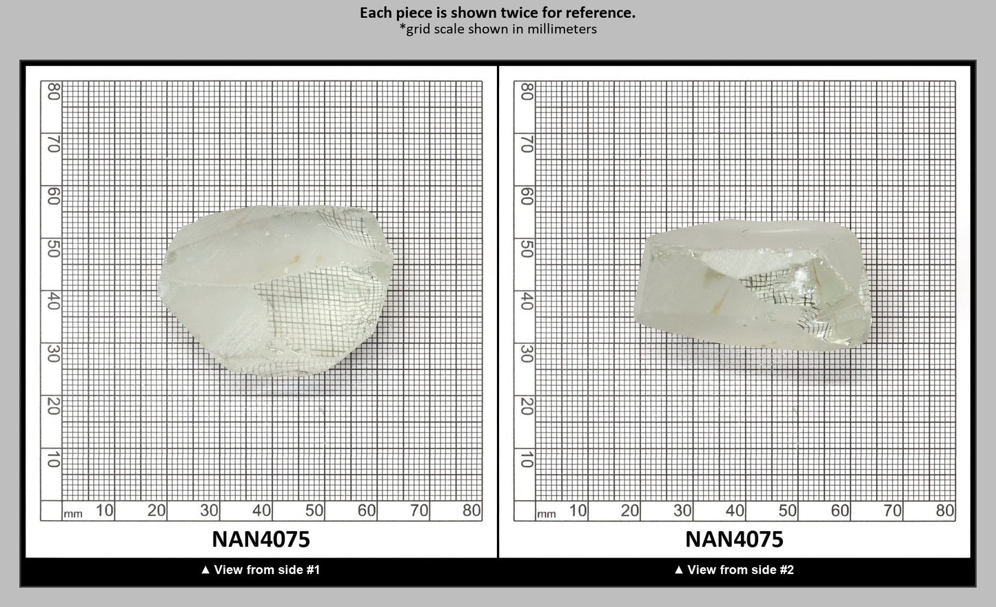 UV Reactive Nanosital #E-272 Lab Created Faceting Rough for Gem Cutting - Various Sizes : NAN4075