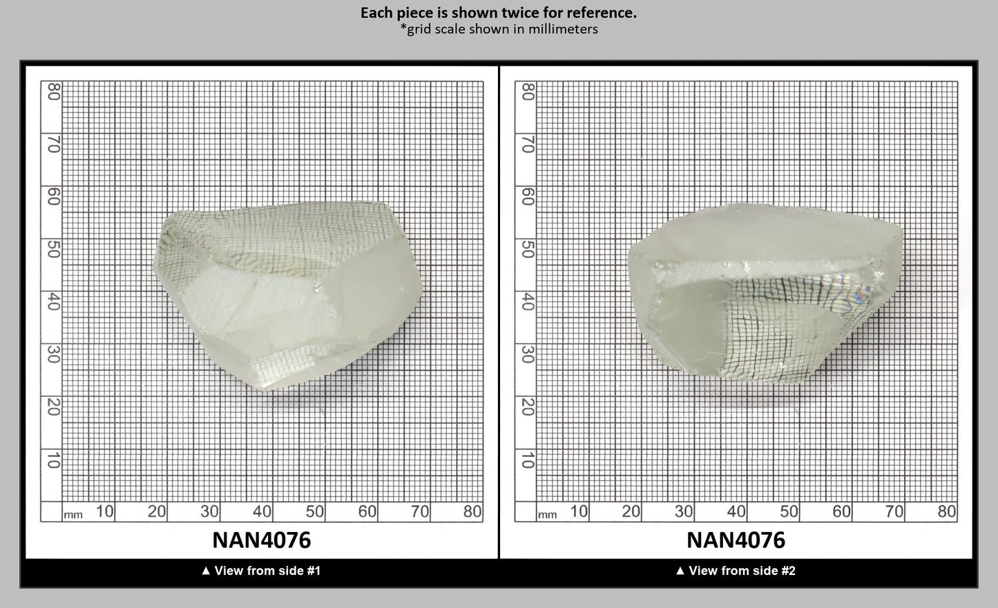 UV Reactive Nanosital #E-272 Lab Created Faceting Rough for Gem Cutting - Various Sizes : NAN4076
