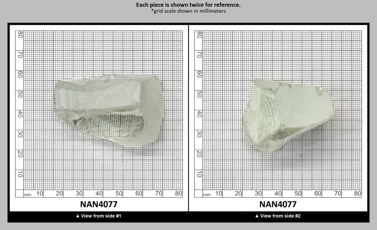 UV Reactive Nanosital #E-272 Lab Created Faceting Rough for Gem Cutting - Various Sizes : NAN4077