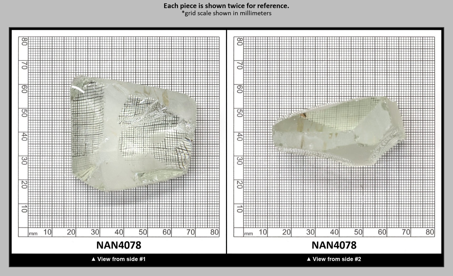 UV Reactive Nanosital #E-272 Lab Created Faceting Rough for Gem Cutting - Various Sizes : NAN4078