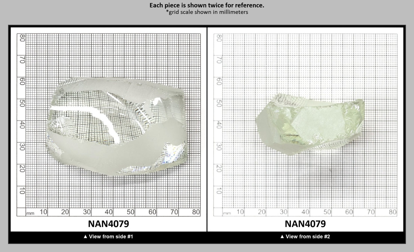 UV Reactive Nanosital #E-272 Lab Created Faceting Rough for Gem Cutting - Various Sizes : NAN4079