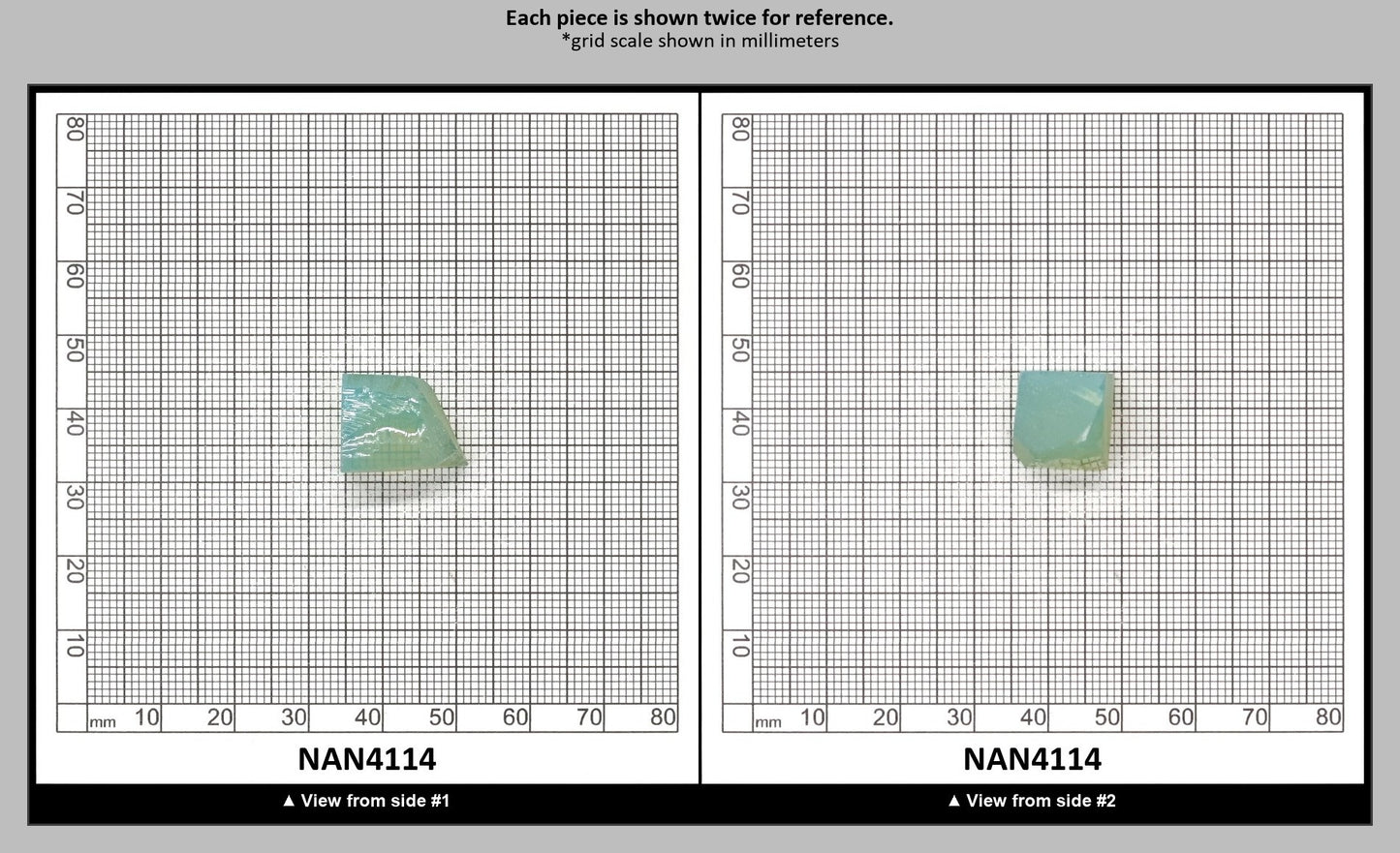 Nanosital Simulated Green Apple Opal Lab Created Faceting Rough for Gem Cutting - #A-9825 - Various Sizes : NAN4114