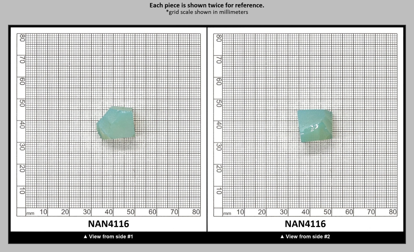 Nanosital Simulated Green Apple Opal Lab Created Faceting Rough for Gem Cutting - #A-9825 - Various Sizes : NAN4116