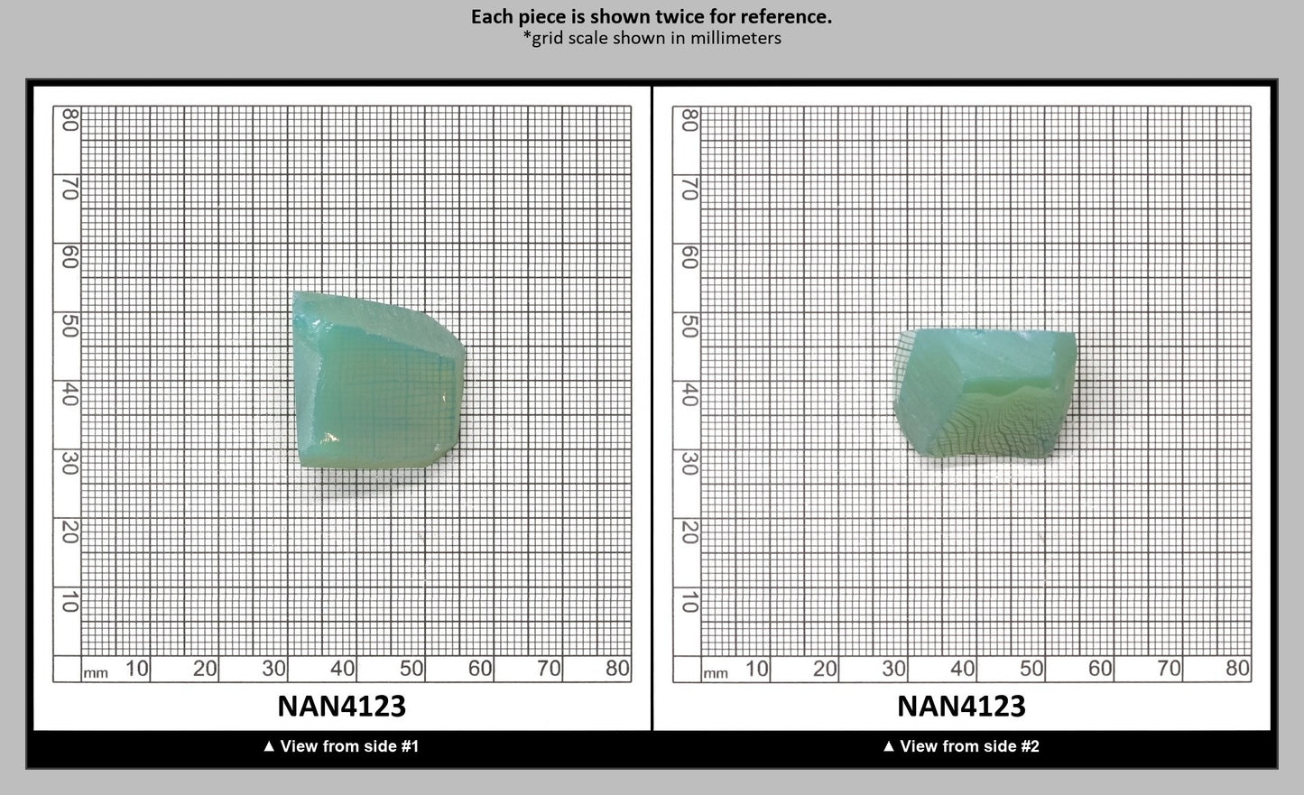 Nanosital Simulated Green Apple Opal Lab Created Faceting Rough for Gem Cutting - #A-9825 - Various Sizes : NAN4123