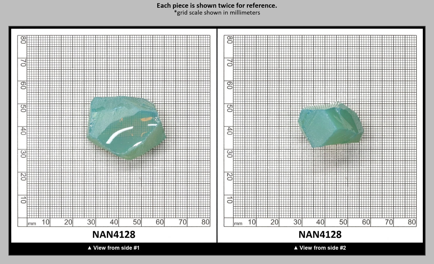Nanosital Simulated Green Apple Opal Lab Created Faceting Rough for Gem Cutting - #A-9825 - Various Sizes : NAN4128