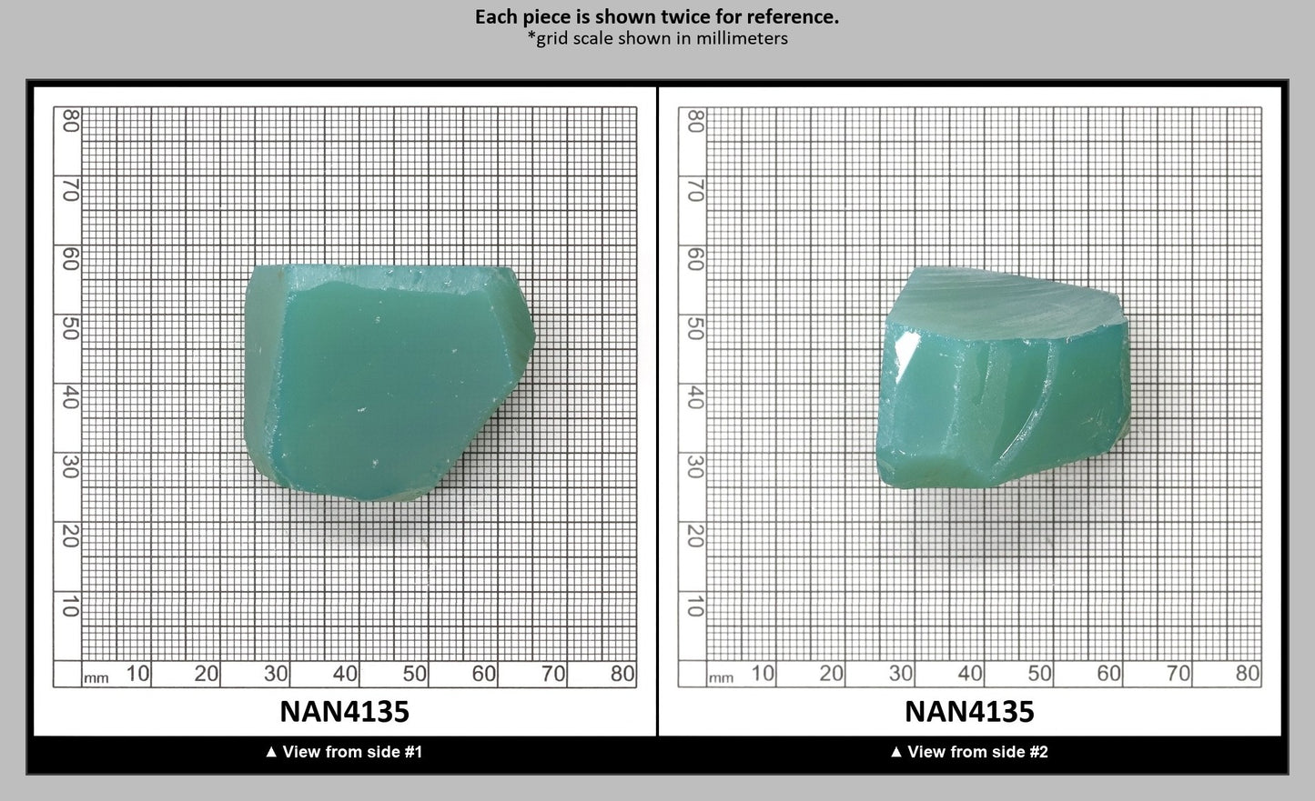 Nanosital Simulated Green Apple Opal Lab Created Faceting Rough for Gem Cutting - #A-9825 - Various Sizes : NAN4135