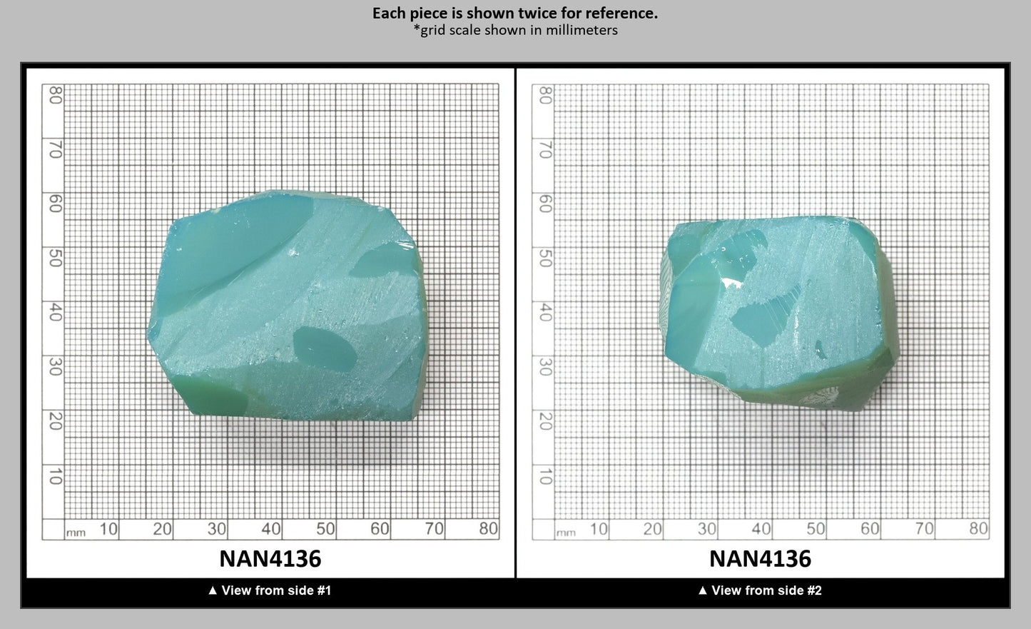 Nanosital Simulated Green Apple Opal Lab Created Faceting Rough for Gem Cutting - #A-9825 - Various Sizes : NAN4136
