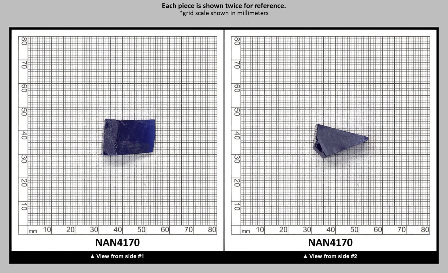 UV Reactive Nanosital #E-459 Lab Created Faceting Rough for Gem Cutting - Various Sizes : NAN4170