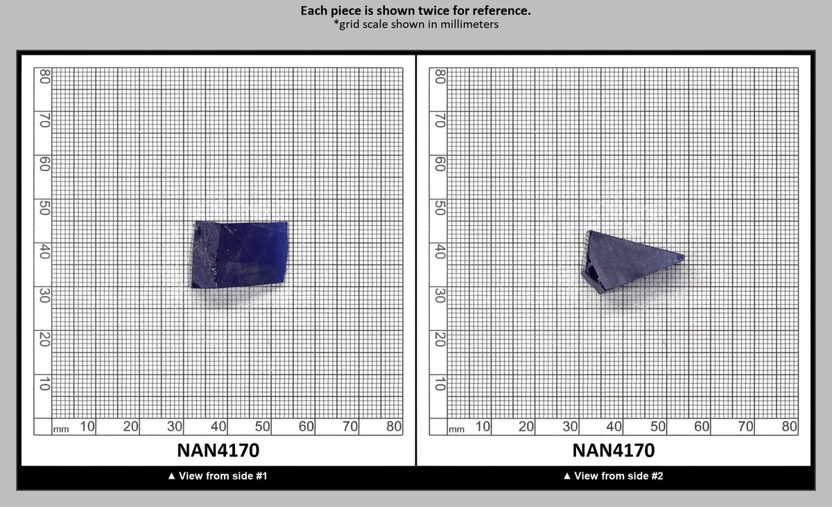 UV Reactive Nanosital #E-459 Lab Created Faceting Rough for Gem Cutting - Various Sizes : NAN4170
