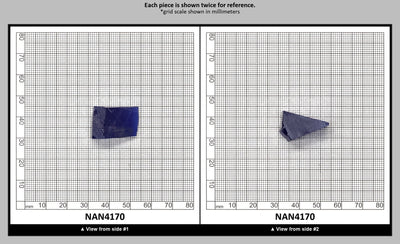 UV Reactive Nanosital #E-459 Lab Created Faceting Rough for Gem Cutting - Various Sizes : NAN4170